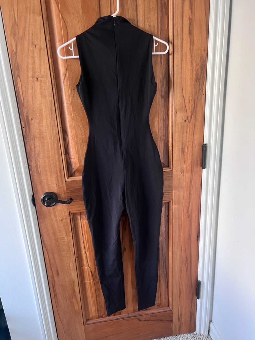 SKIMS Sleeveless Black Mock Neck Jumpsuit - Picture 2 of 4